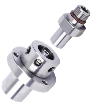 Bearingless Detachable Type Rotary Union-Rotary Joint, M12x1.25 LH