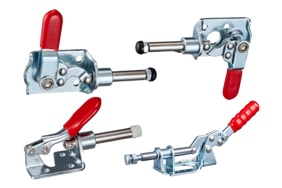 Mini-Push-Pull type toggle clamp, low profile, flat base