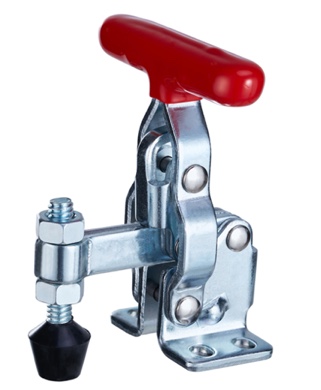 DST-12070 Vertical acting toggle clamp with T-Handle horizontal mounting base solid bar 910N