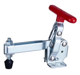 DST-12133 Vertical acting toggle clamp with horizontal mounting base, T-Handle U-bar 2270N