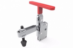 DST-12290 Vertical acting toggle clamp with vertical mounting base, T-Handle 3400N