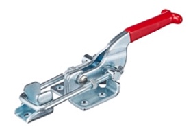 Latch type toggle clamps with horizontal U-hook