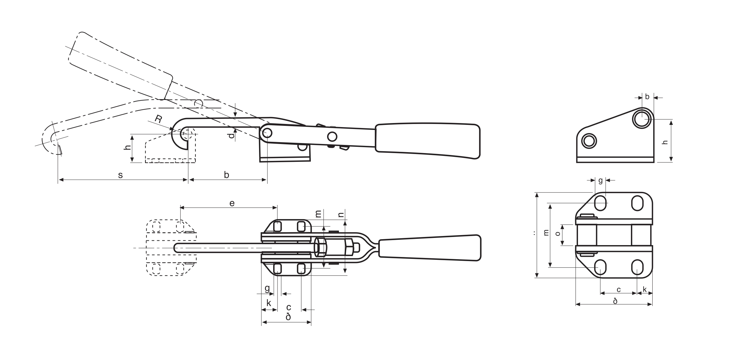 M46 Verschlussspanner Hakenspanner Zeichnung und Datenblatt