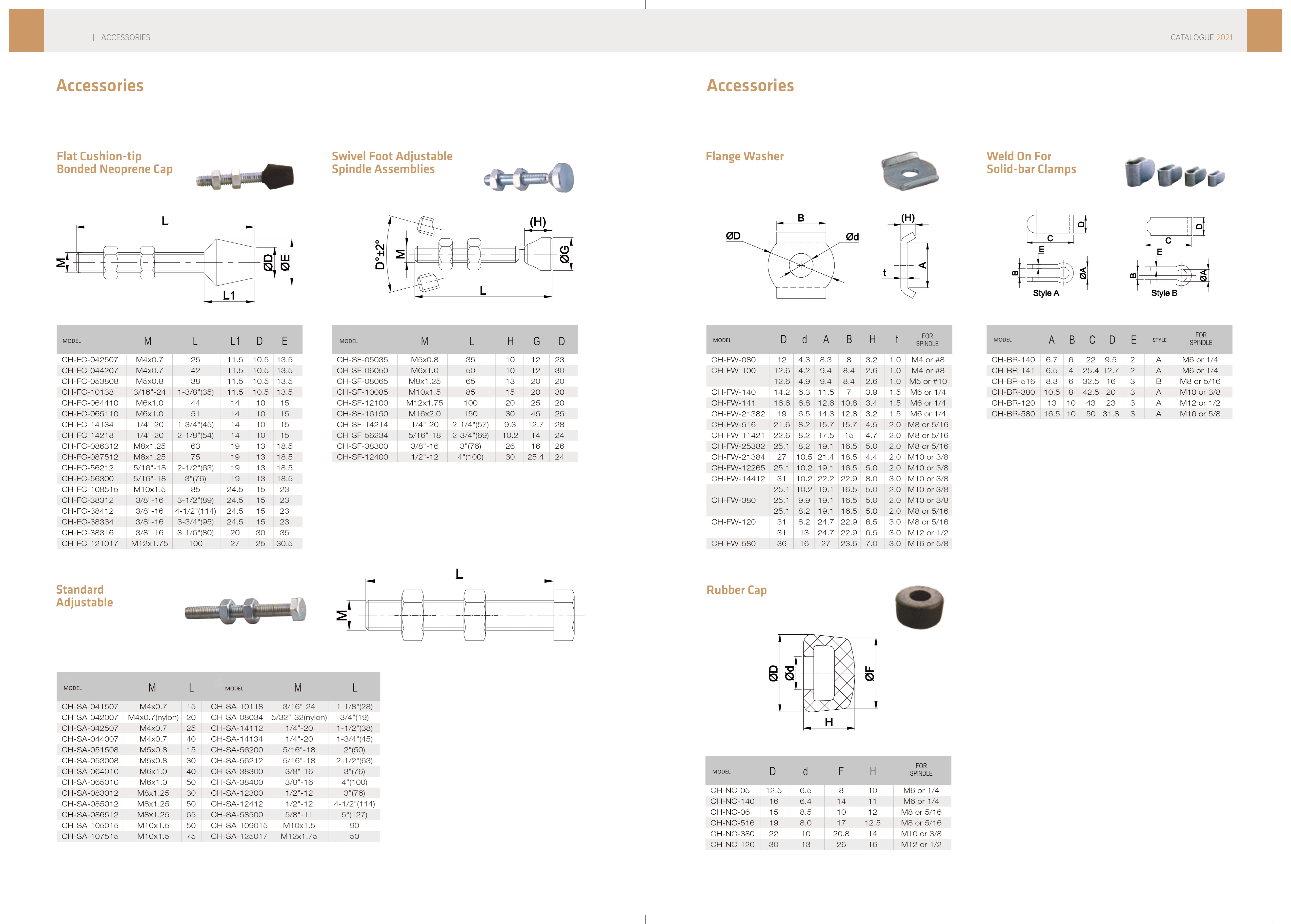 DST-SERIES Toggle Clamps Accessories