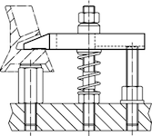 Anwendungszeichnung - Spanneisen mit Nase