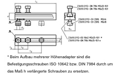Zeichnung Höhenadapter für Kompaktspanner