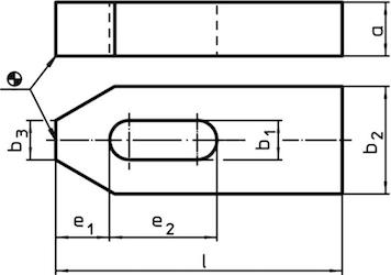 Spanneisen - DIN 6314 flach_Zeichnungen