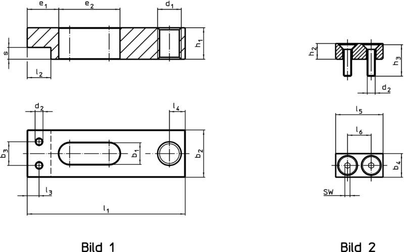 Drawing-Clamps with exchangeable soft jaw