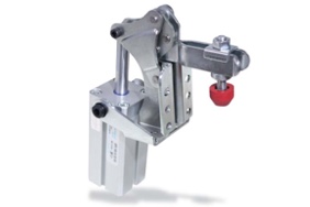 P50 Pneumatic toggle clamps, vertical attached cylinder