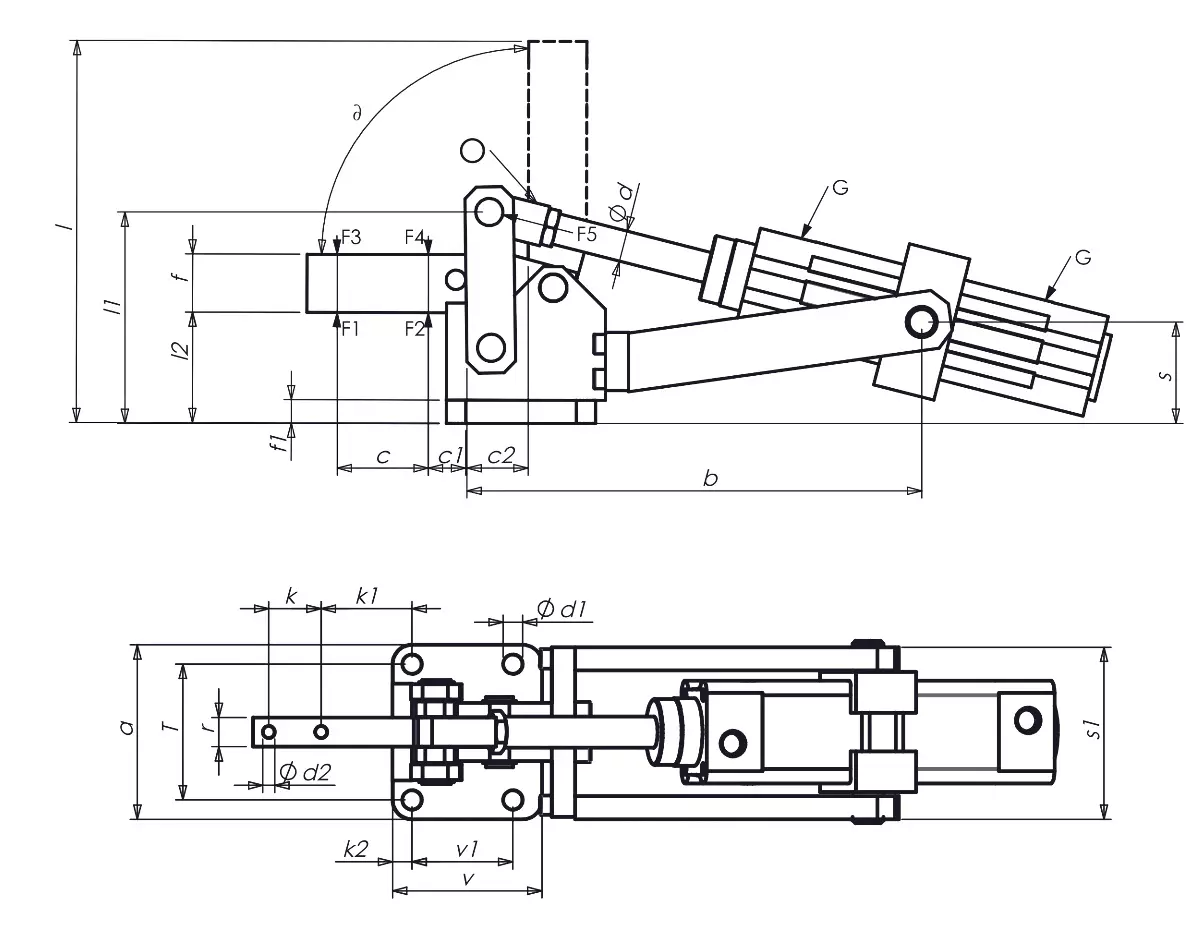 P60 Technical Drawing and Dimension table