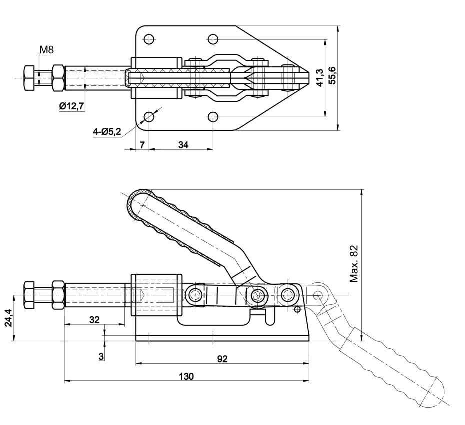 DST-30292M Datenblatt Mini Schubstangenspanner 3000N