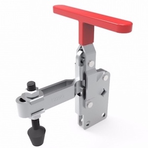 DST-12290 Vertical acting toggle clamp with vertical mounting base, T-Handle 3400N