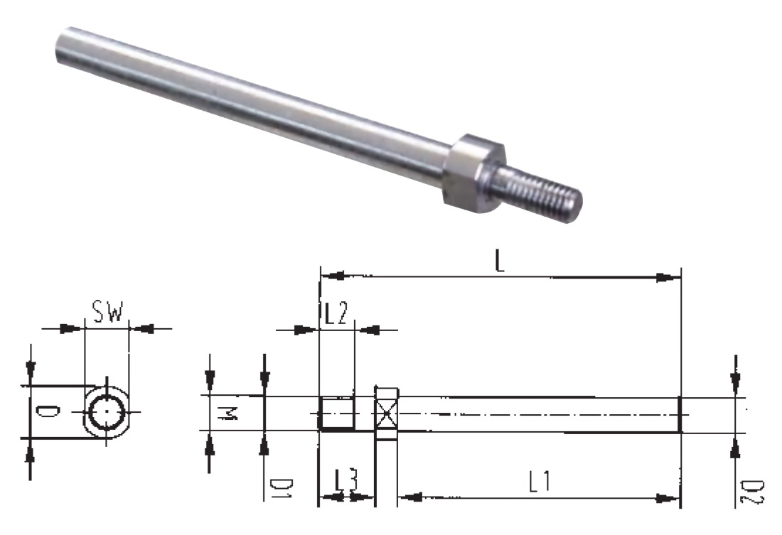 Schnellspanner Zubehör - MS10/35 Höhenverstellung Höhenadapter zur Überbrückung für Handspanner Schnellspanner